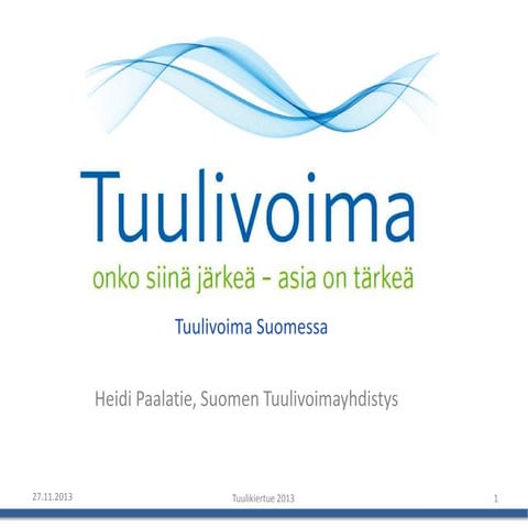 Yleistilanne tuulivoimasta suomessa