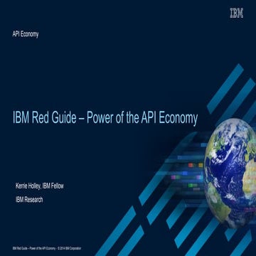 Ibm redguide   api economy