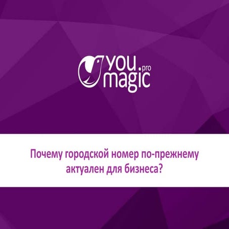 Почему городской номер по-прежнему актуален для бизнеса?
