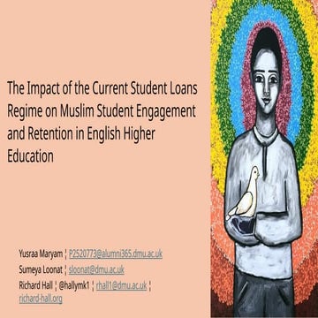 The Impact of the Current Student Loans Regime on Muslim Student Engagement and Retention in English Higher Education