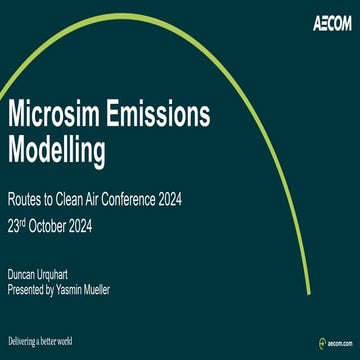 11:30 Microsim Emissions Modelling (Yasmin Mueller)