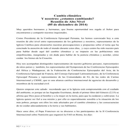 Y nosotros ¿estamos cambiando?