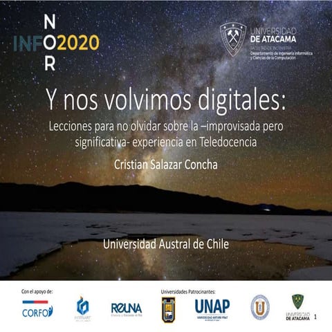 Y nos volvimos digitales: Lecciones para no olvidar sobre la –improvisada per...