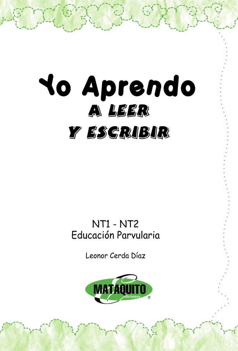 yo aprendo a leer