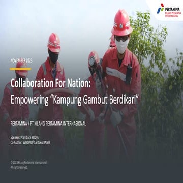 Collaboration for Nation: Empowering "Kampung Gambut Berdikari"