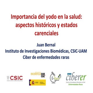 Conferencia: Importancia del yodo e...