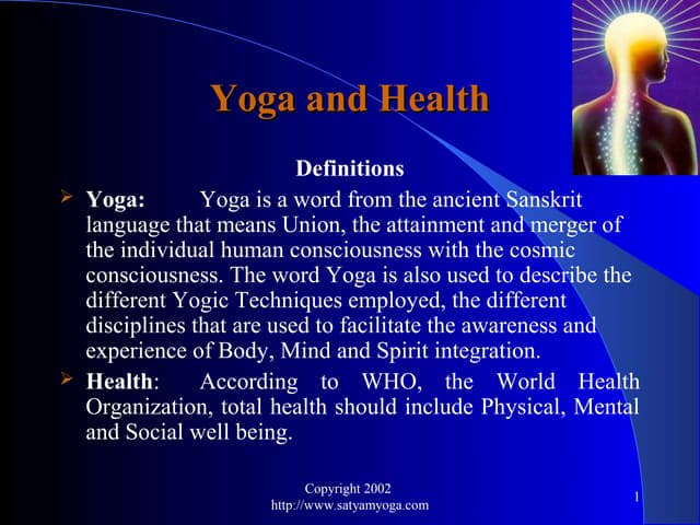 Yoga and health