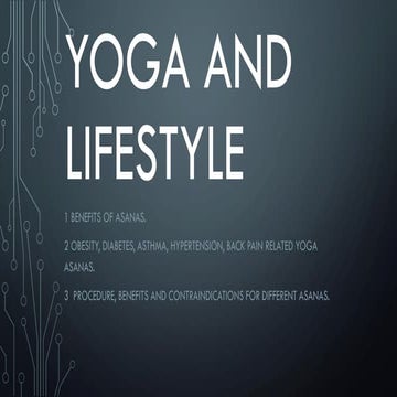 Yoga and lifestyle chapter 3