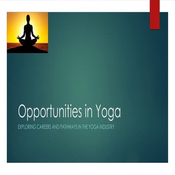 Opportunities In Yoga Exploring Careers And Pathways In The Yoga
