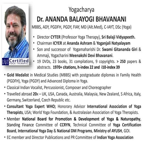 Developing a Yogic understanding of the “Matrix of Suffering” | PPT
