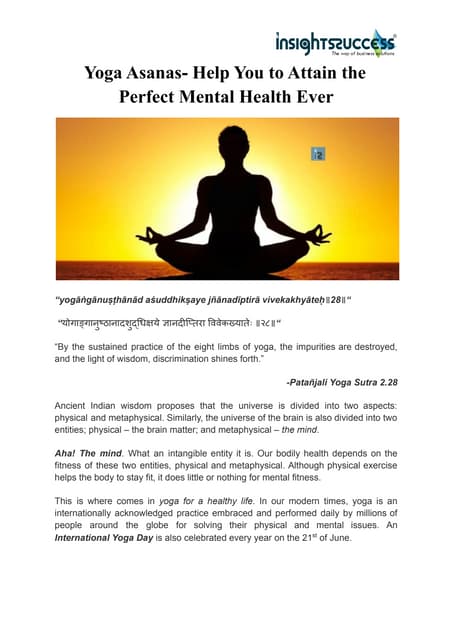 Yoga Asanas- Help You to Attain the Perfect Mental Health Ever.pdf
