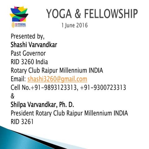 Yoga & Fellowship