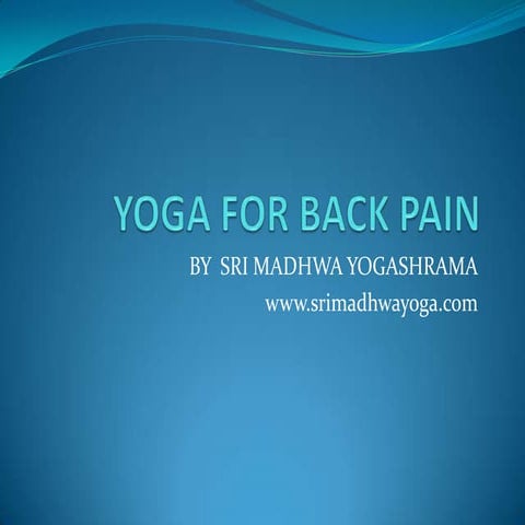 Yoga for back pain