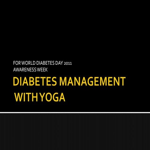 Yoga for diabetes