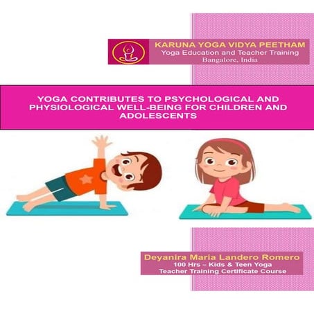Yoga FOR Kids project teacher tc course PDF