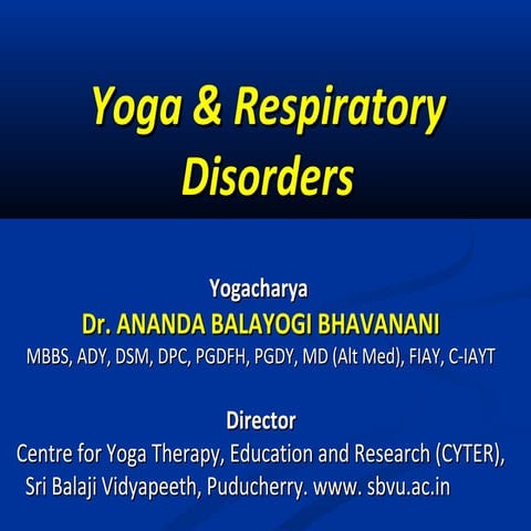 Yoga and respiratory disorders