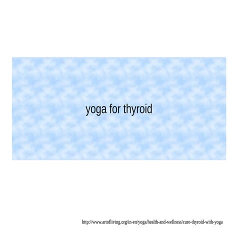 Yoga for thyroid