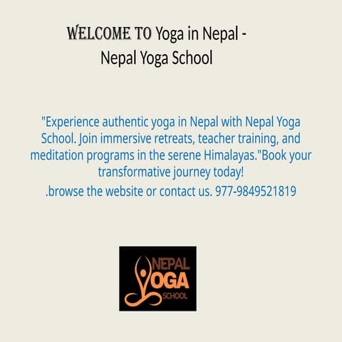Yoga in Nepal - Nepal Yoga School - ppt.pptx
