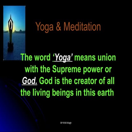 Yoga &;meditation