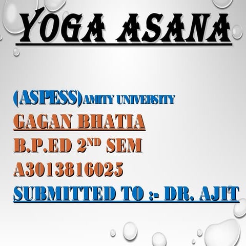 YOGA asana by GAGAN BHATIA