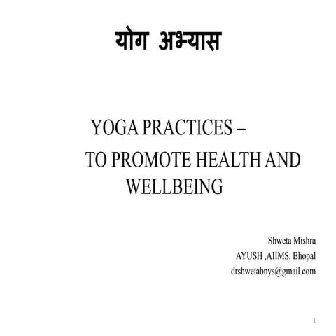 #Yoga practices to improve health and wellbeing pdf