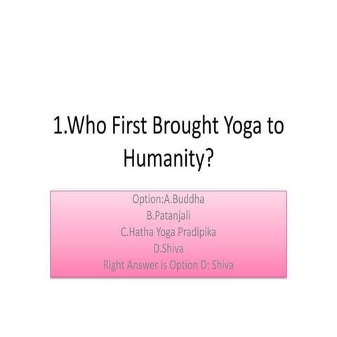 Yoga secret quiz