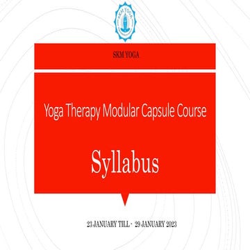 YOGA THERAPY SYLLABUS 7 DAYS .pptx