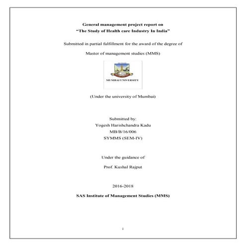 general management project 