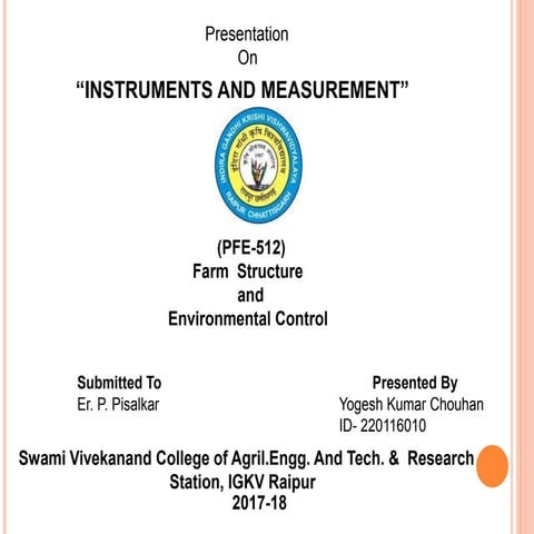 "INSTRUMENTS AND ITS MEASUREMENT"