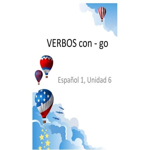 Yo-go verbs | PPTX