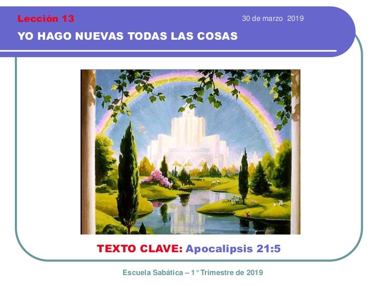 Yo hago nuevas todas las cosas