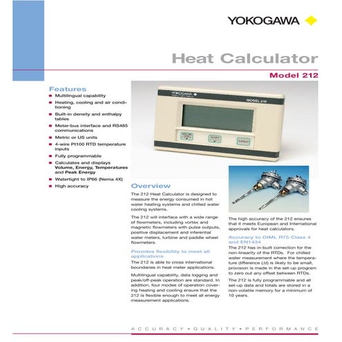 Heat Calculator for Chilled and Hot Water Systems