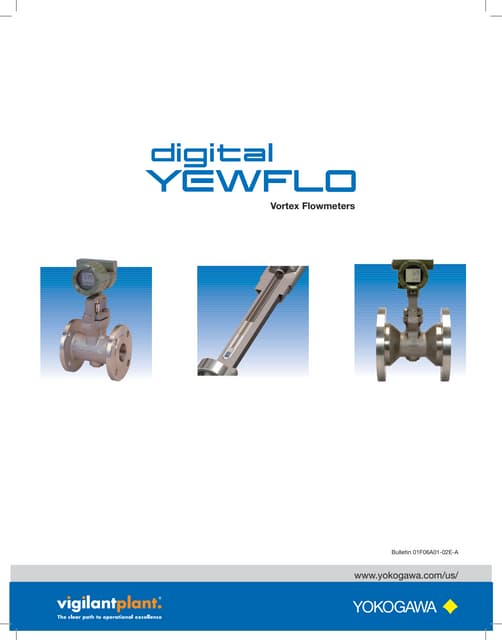 Yokogawa digital YEWFLOW Vortex Flowmeters