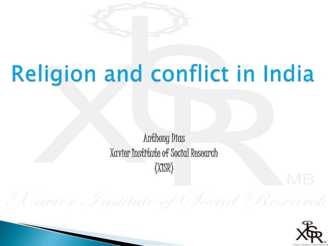 Religion and conflict in india