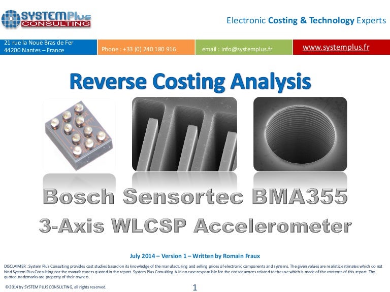 Bosch Sensortec BMA355 3Axis MEMS Accelerometer teardown reverse cos…