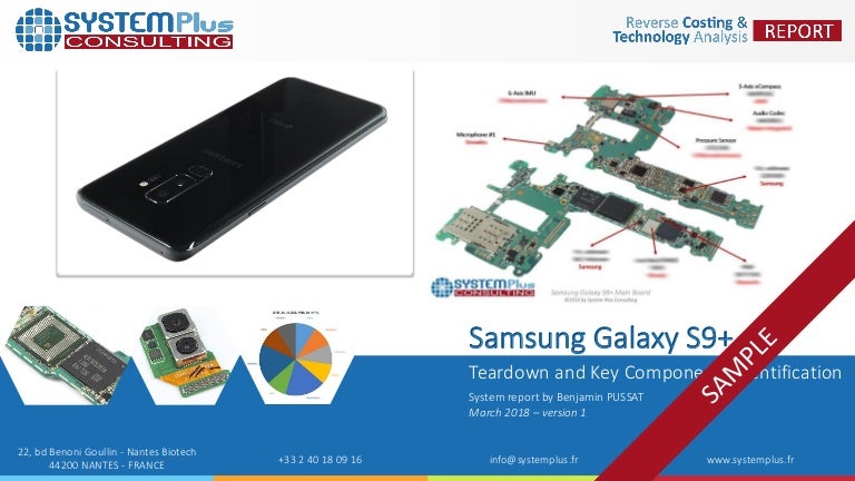 Samsung Galaxy S9+ Teardown and Identification of Key Components rep…