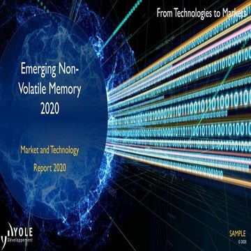 Emerging Non-Volatile Memory 2020 report by Yole Développement