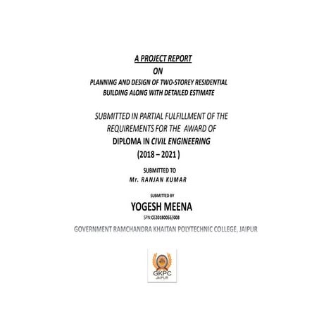 Civil Diploma Industrial Training Report