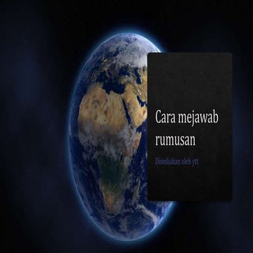 teknik menjawab rumusan  