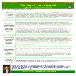 York Herald, BoS, Gloucester, VA 20...