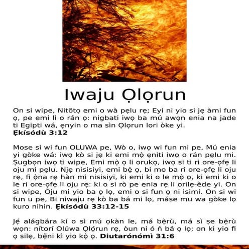 Yoruba - Presence of God Tract.pdf