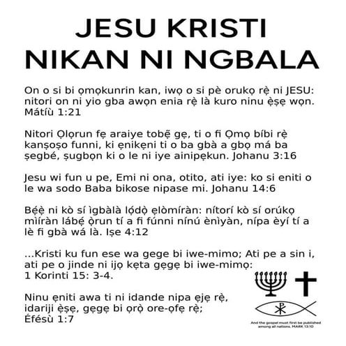 Yoruba Gospel Tract - ONLY JESUS CHRIST SAVES.pdf