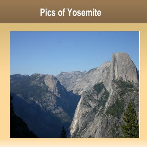 Yosemite slide show