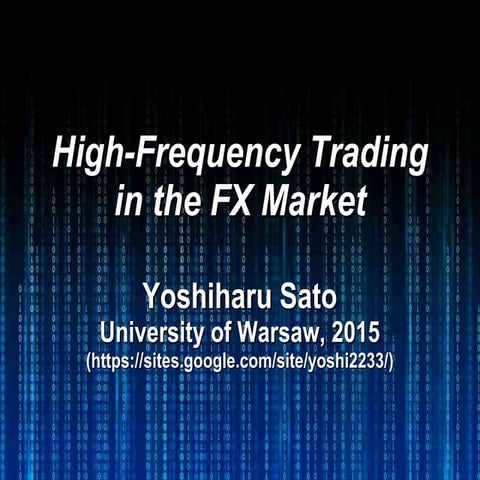 High-Frequency Trading in the FX Market