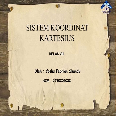 Materi Koordinat kartesius  kelas 8 SMP 