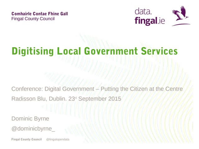 Digitising Local Government Services
