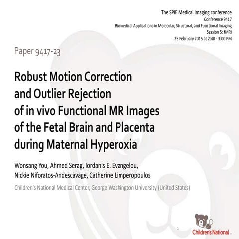 Ismrm 2018 e-poster | PPTX