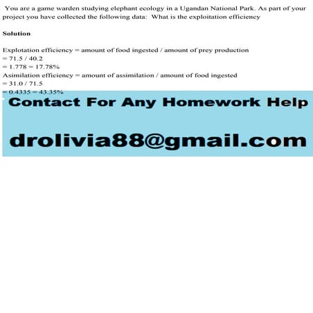 You are a game warden studying elephant ecology in a Ugandan National.pdf