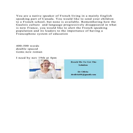 You are a native speaker of French living in a mainly English speaki.docx