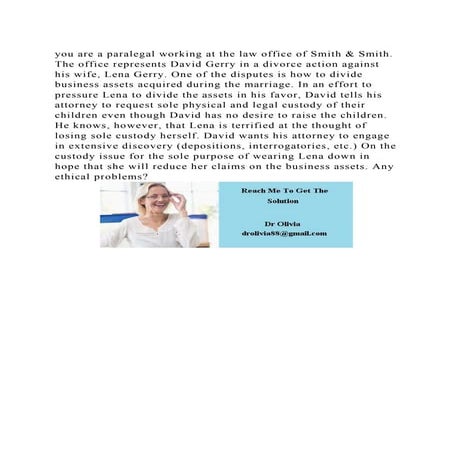 you are a paralegal working at the law office of Smith & Smith. The .docx